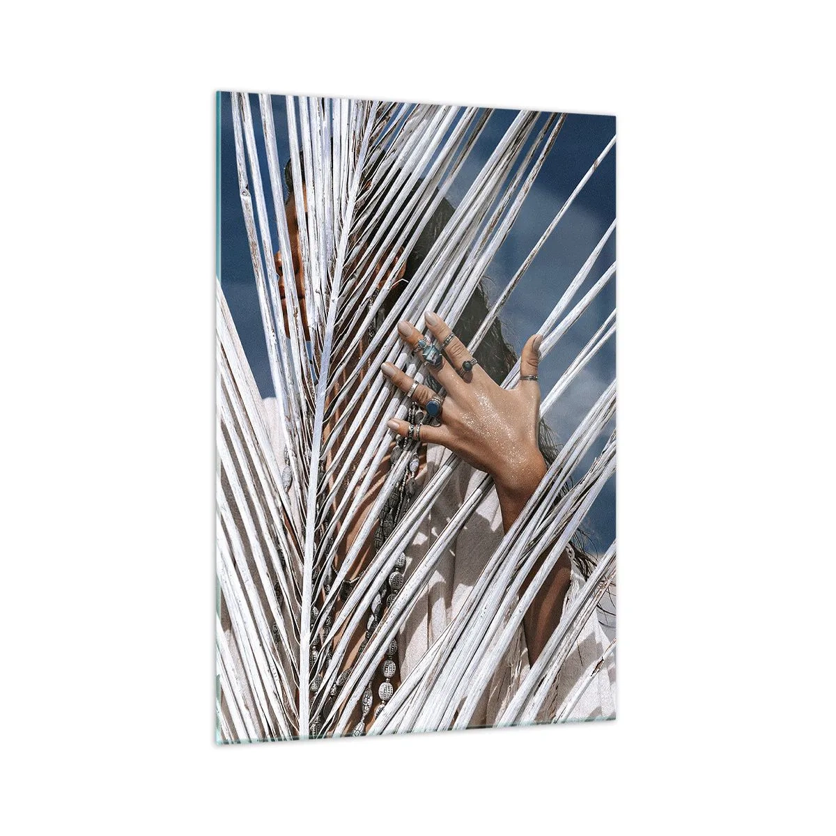 Obraz na skle - Šamanová holka? - 70x100 cm