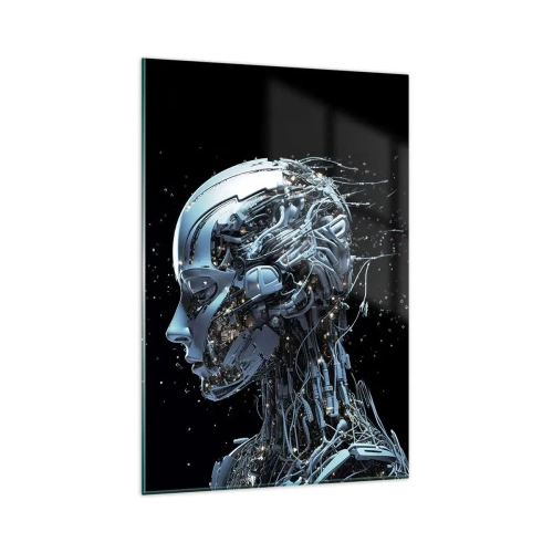Obraz na skle - Technologie je žena - 80x120 cm