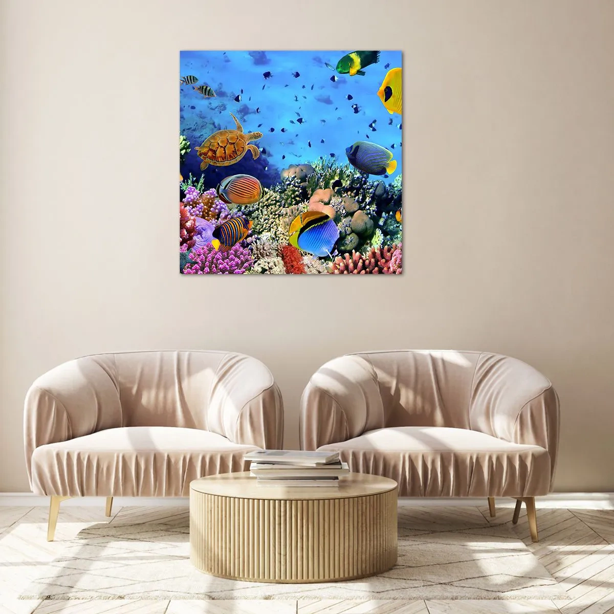 Obraz na skle - Co víme o životě… - 40x40 cm