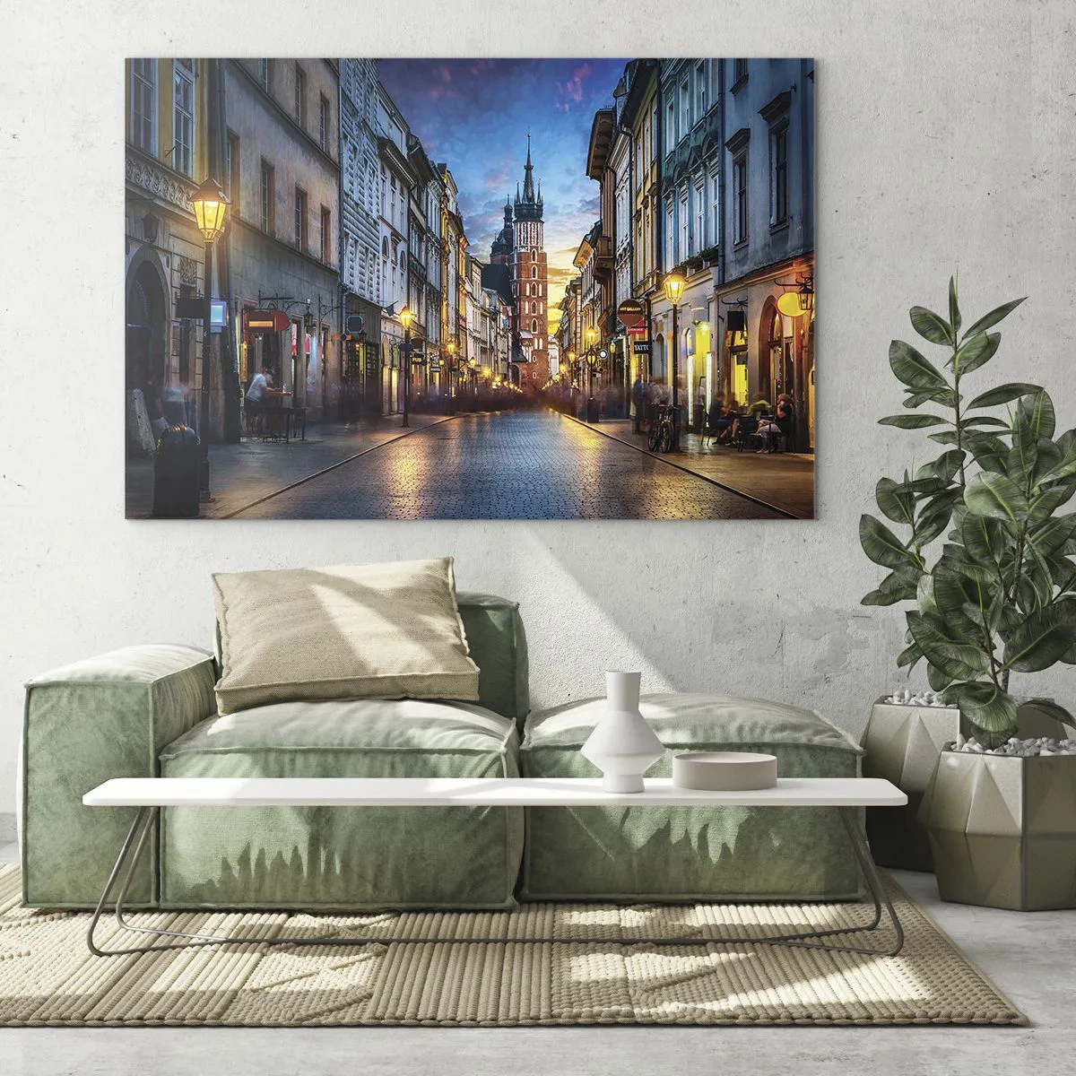 Obraz na skle - Krakovský půvab - 100x70 cm