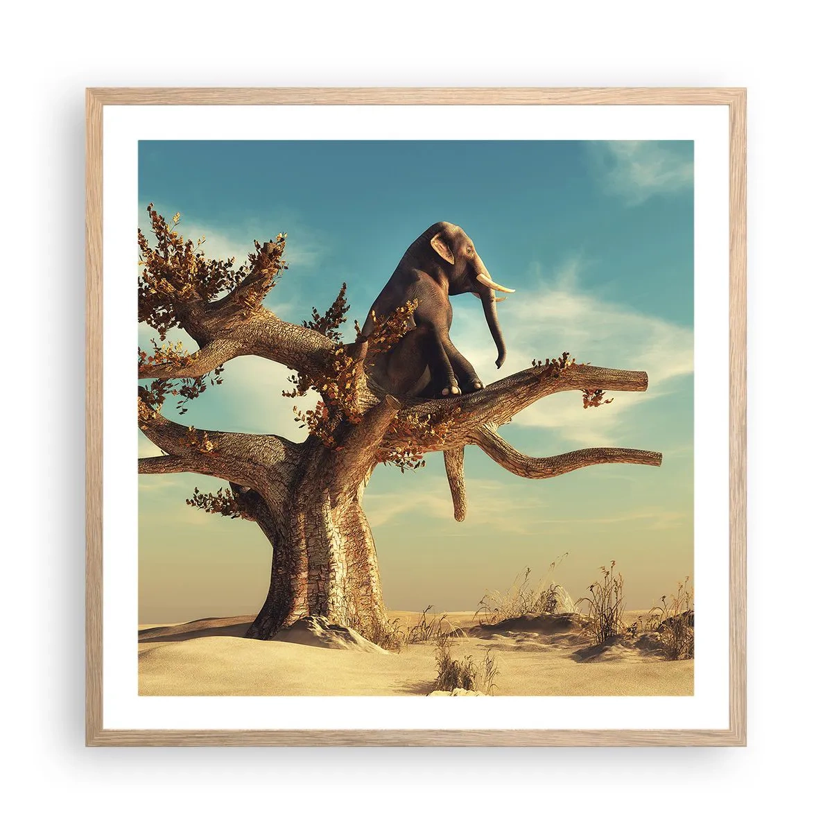 Plakát v rámu světlý dub - Nový úhel pohledu - 60x60 cm