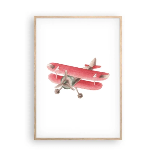 Plakát v rámu světlý dub - Připraven na vysoký let - 70x100 cm