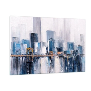Obraz na skle - Newyorská imprese - 120x80 cm