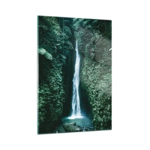 Obraz na skle - Tropický pramen - 50x70 cm