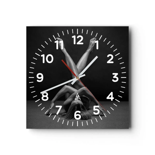 Nástěnné hodiny - Geometrie nahoty - 30x30 cm