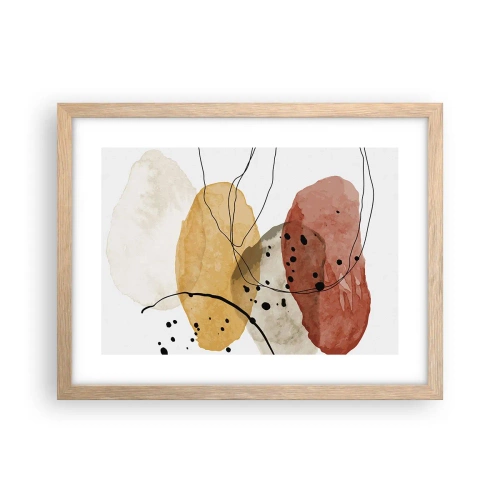 Plakát v rámu světlý dub - Jako lehký, průzračný vzduch - 40x30 cm
