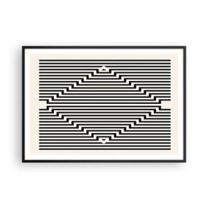 Plakát v černém rámu - Geometrická iluze - 100x70 cm