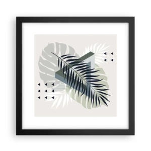 Plakát v černém rámu - Příroda a geometrie – dva řády? - 30x30 cm