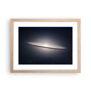 Plakát v rámu světlý dub - Kdysi dávno, v jedné vzdálené galaxii… - 40x30 cm