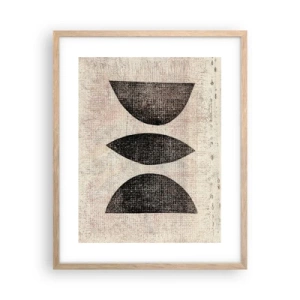 Plakát v rámu světlý dub - Etnická abstrakce - 40x50 cm