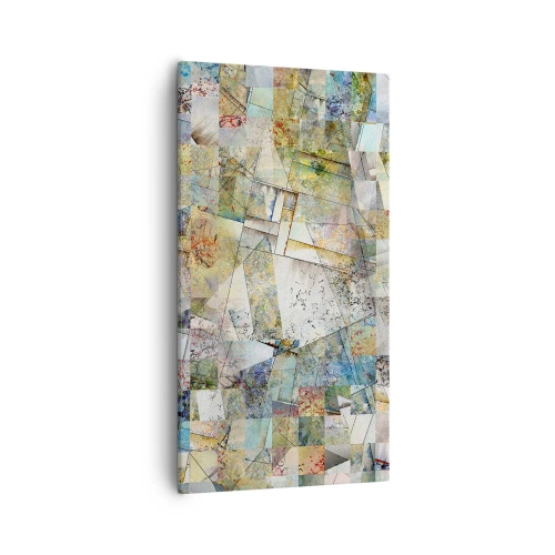 Obraz na plátně - Geometrické přeskupení - 55x100 cm