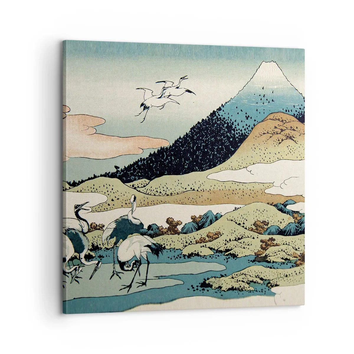 Obraz na plátně - V japonském duchu - 60x60 cm