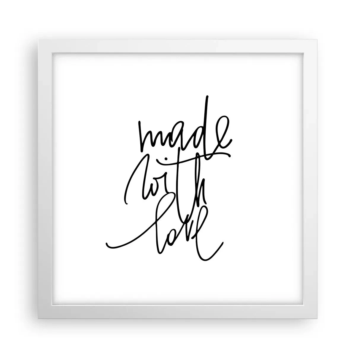 Plakát v bílém rámu - Nejlepší značka - 30x30 cm