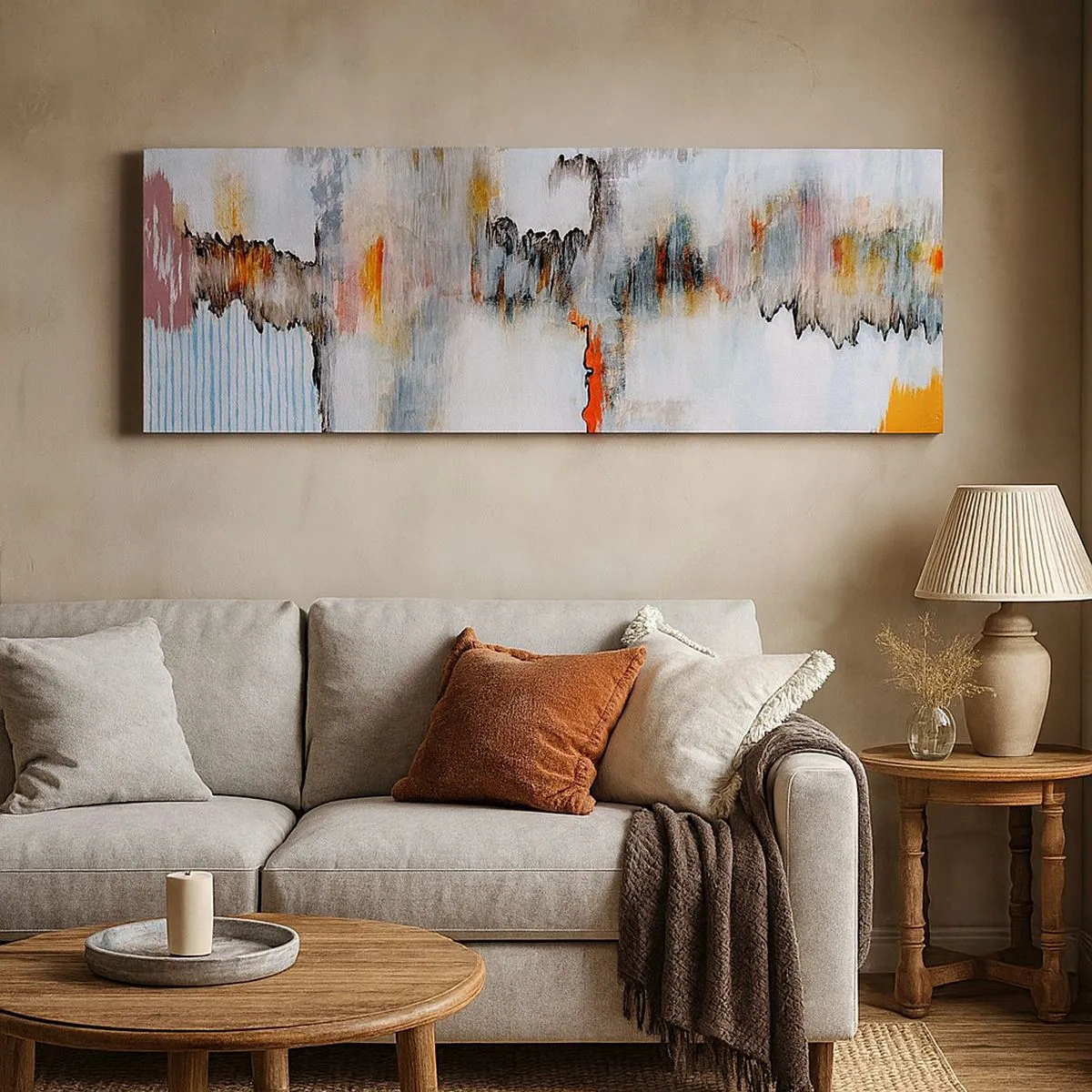 Obraz na plátně - Klackem po vodě - 100x40 cm