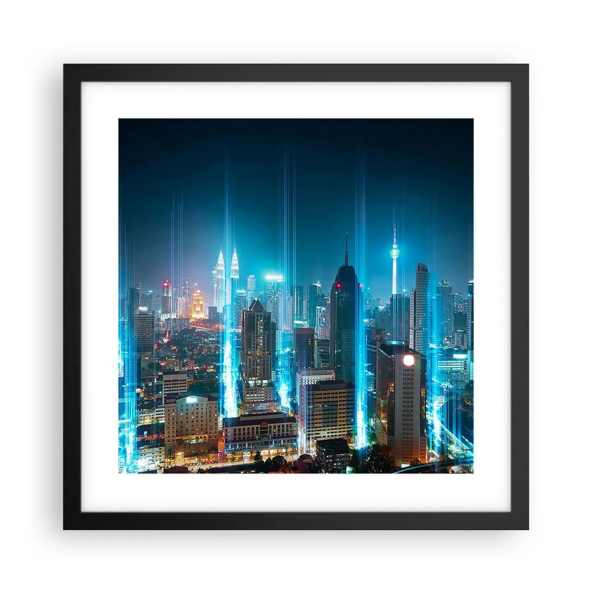 Plakát v černém rámu - Berlinským způsobem do nebe - 40x40 cm