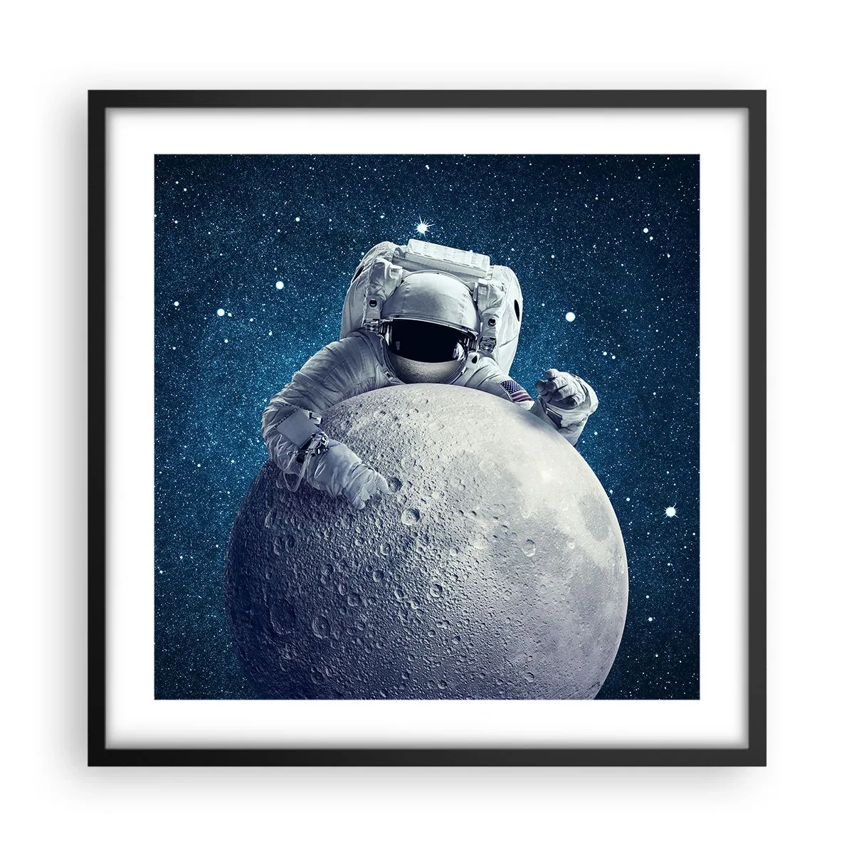 Plakát v černém rámu - Vesmírný vtipálek - 50x50 cm