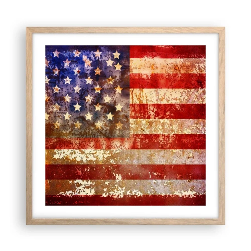 Plakát v rámu světlý dub - Chvála nepomíjí - 50x50 cm