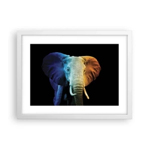 Plakát v bílém rámu - Výstřední muž, ale ne podivín - 40x30 cm