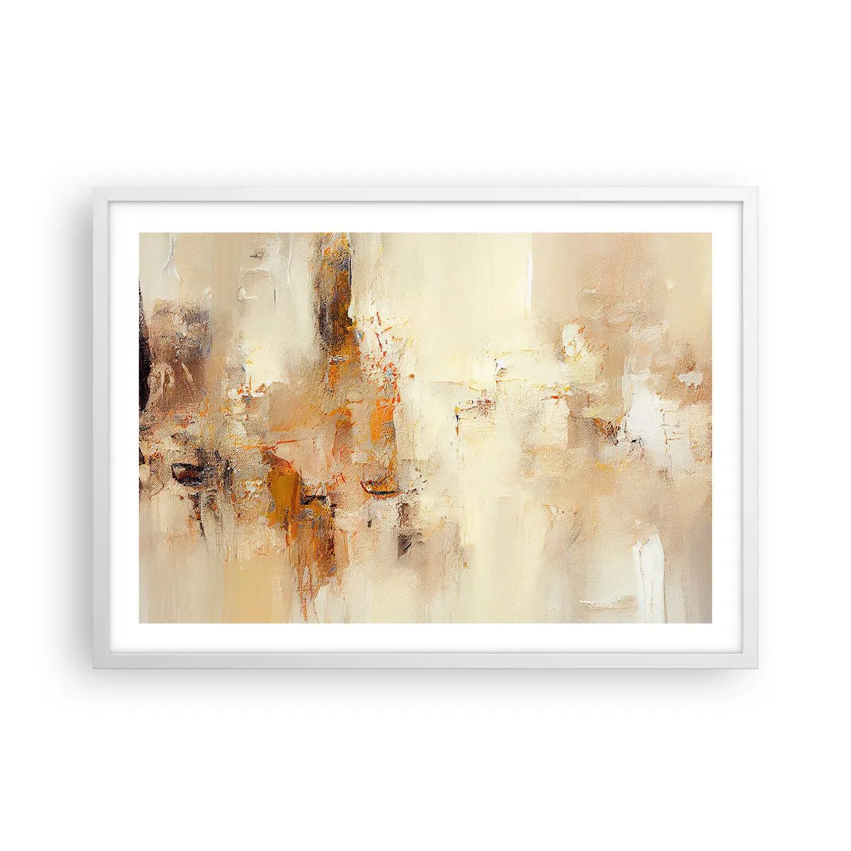 Plakát v bílém rámu - Duše jantaru - 70x50 cm