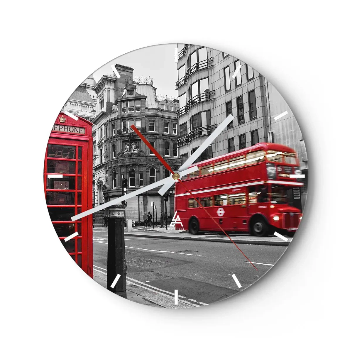 Nástěnné hodiny - Nejčervenější v Evropě - 40x40 cm