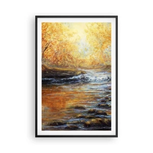 Plakát v černém rámu - Zlatý potok - 61x91 cm