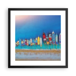 Plakát v černém rámu - Z ptačí perspektivy - 40x40 cm