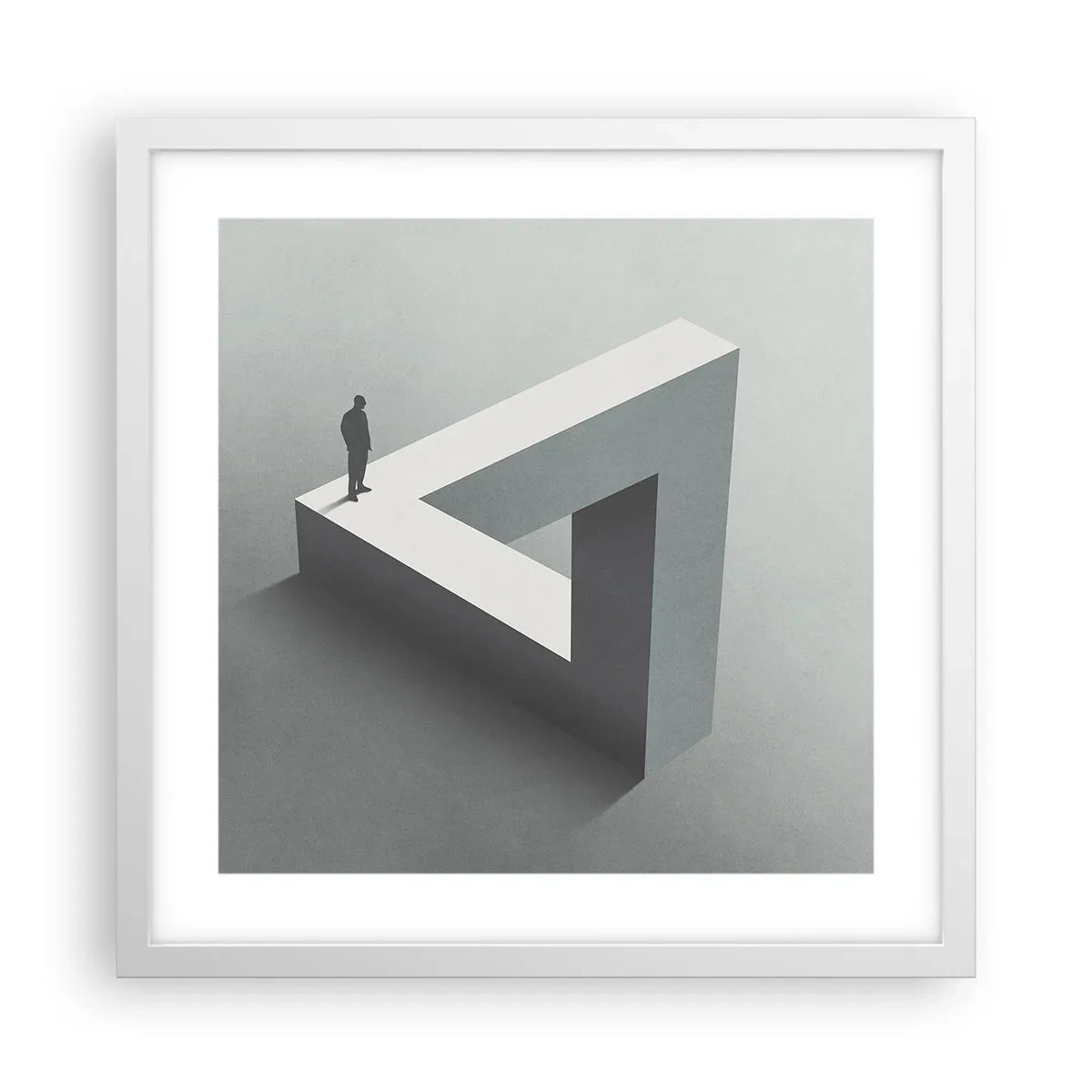 Plakát v bílém rámu - A přece je to možné - 40x40 cm