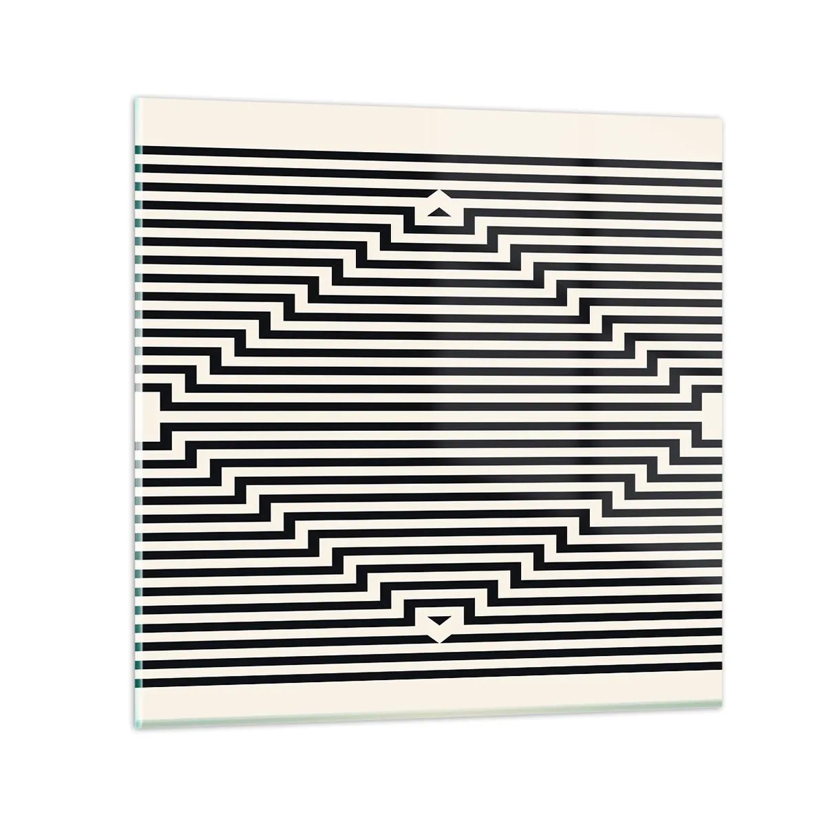 Obraz na skle - Geometrická iluze - 60x60 cm