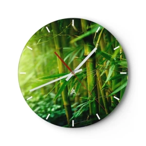 Nástěnné hodiny - Poznat samotnou zeleň - 40x40 cm