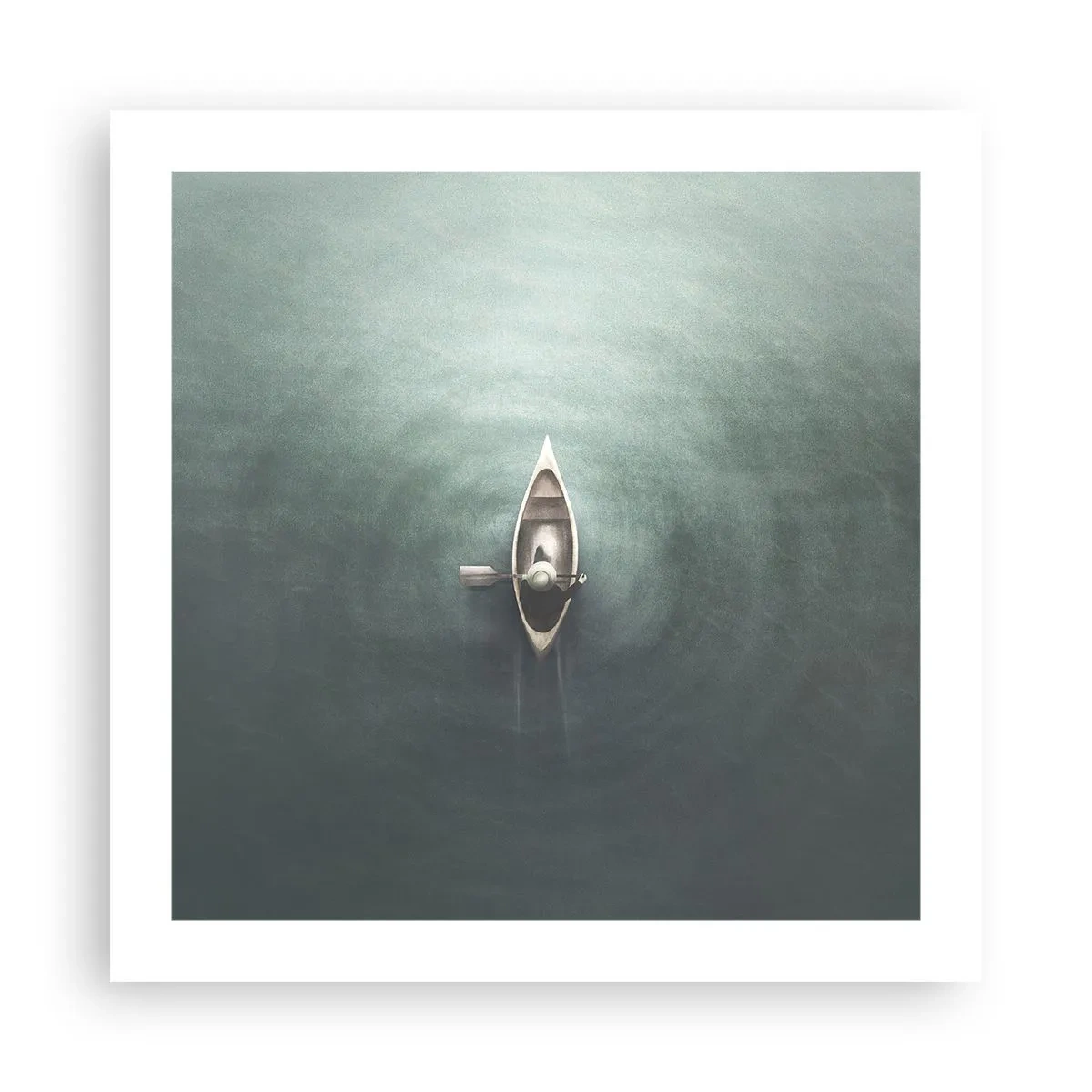Plakát - Přes měsíční jezero - 50x50 cm