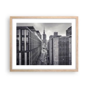 Plakát v rámu světlý dub - Varšavské údolí - 50x40 cm