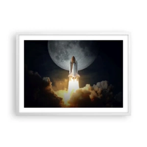 Plakát v bílém rámu - Začátek nadpřirozeného dobrodružství - 70x50 cm