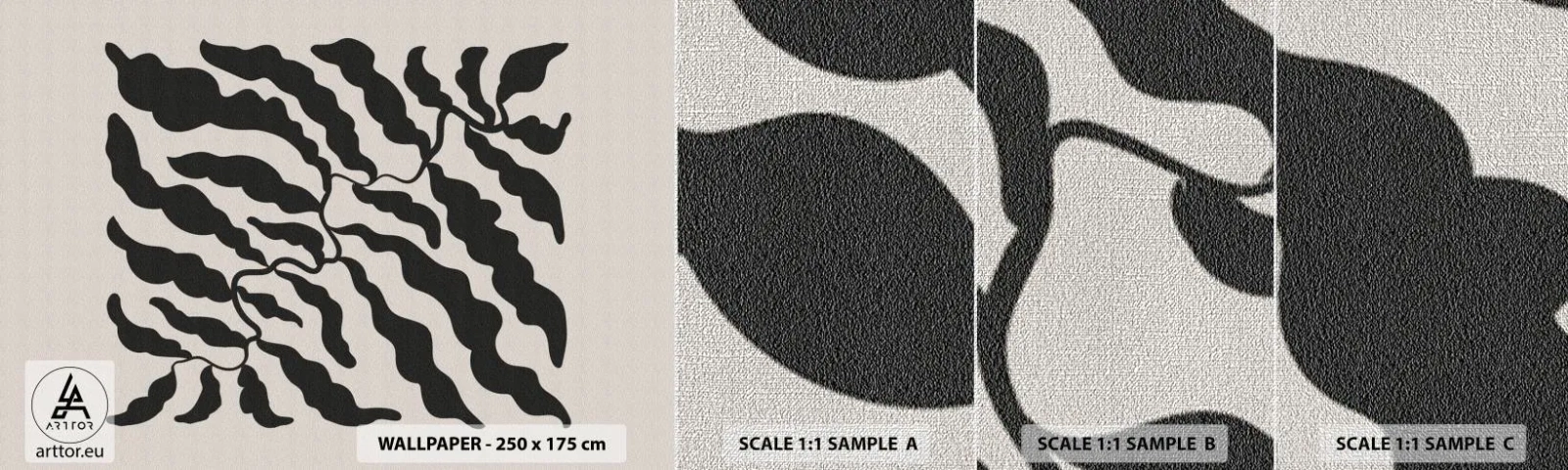 Vzor Fototapety Premium Canvas - Povaha čtverce - Boho, Rostliny, Kus - 100x30 cm