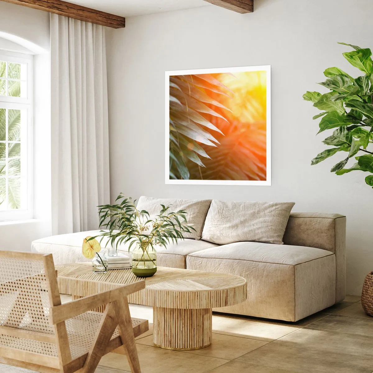 Plakát - Ráno v džungli - 60x60 cm