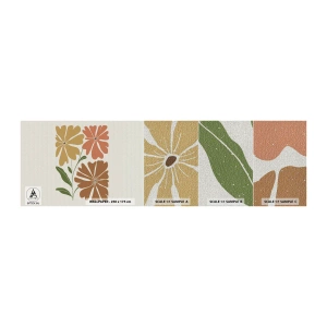 Vzor Fototapety Premium Canvas - Příroda a geometrie - Boho, Květiny, Minimalismus - 100x30 cm