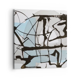 Obraz na plátně - Přesto modrá - 70x70 cm