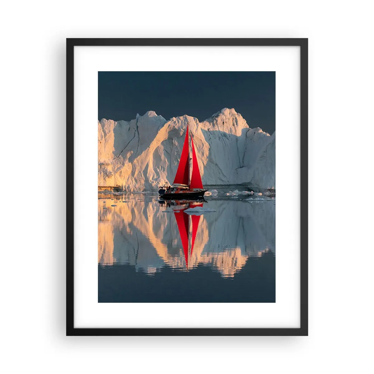 Plakát v černém rámu - Na okraji světa - 40x50 cm