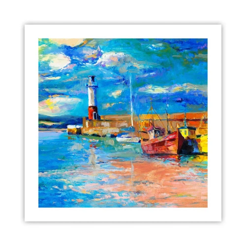 Plakát - Odpoledne v duhové zátoce - 50x50 cm