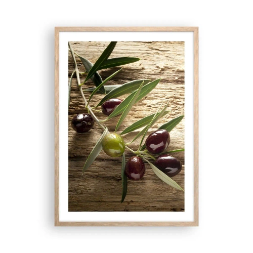 Plakát v rámu světlý dub - Přímo od přírody - 50x70 cm