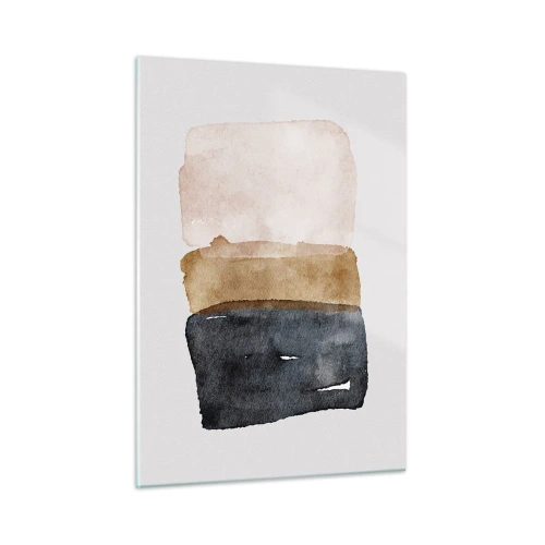 Obraz na skle - Kompozice zemitých barev - 50x70 cm