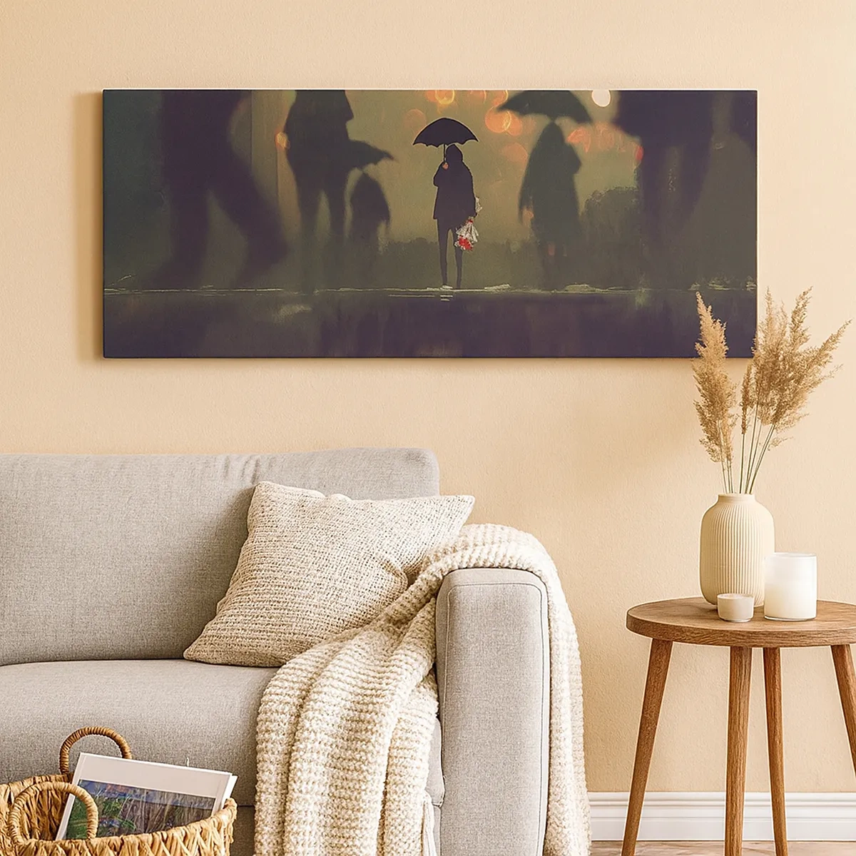 Obraz na plátně - Z perspektivy kapky deště - 30x30 cm