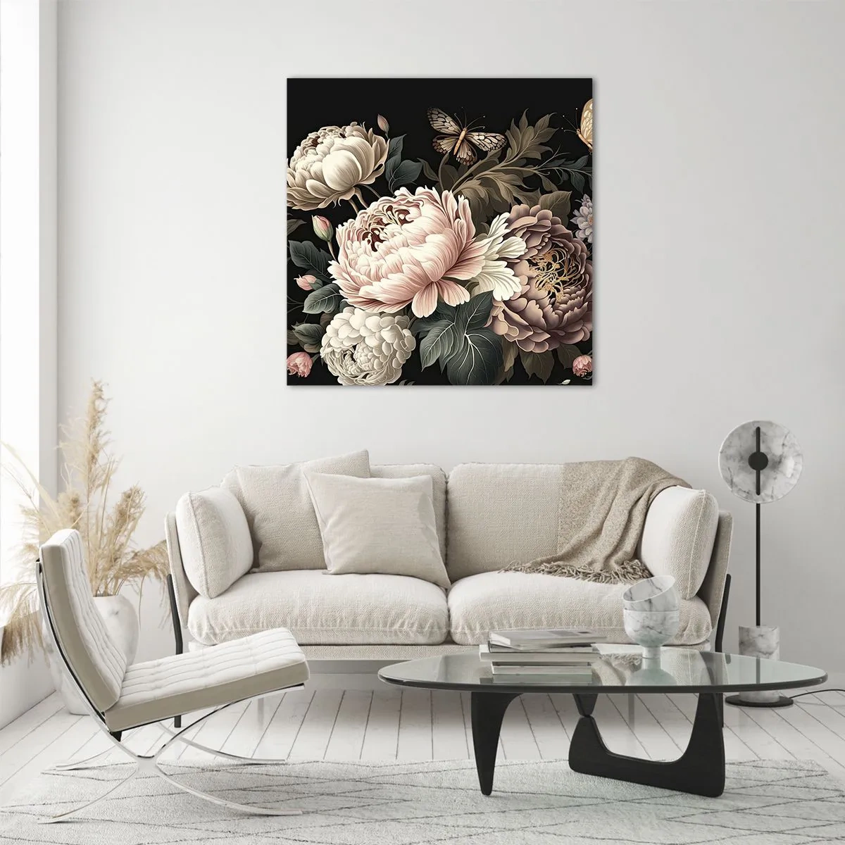 Obraz na skle - V barokním stylu - 70x70 cm