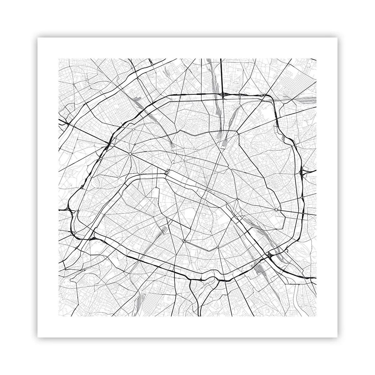 Plakát - Květ Paříže - 50x50 cm