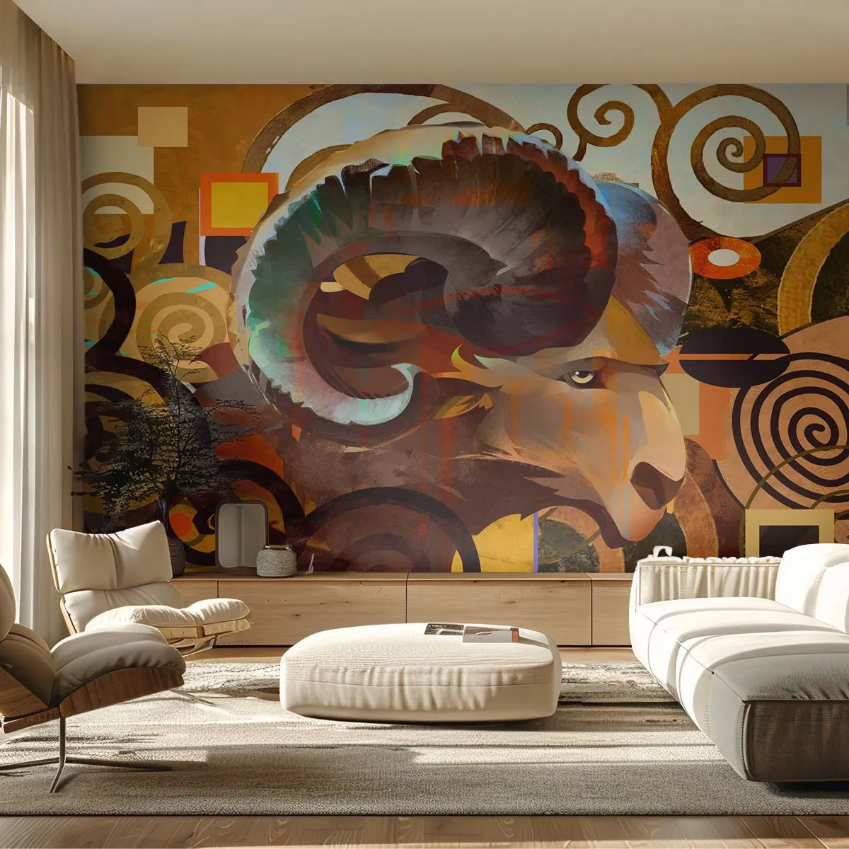 Fototapeta Premium Canvas - Magie - náboženství - rituály - Abstrakce, Beran, Grafika - 250x175 cm