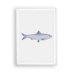 Plakát v bílém rámu - Pozdravy ze severních moří - 70x100 cm