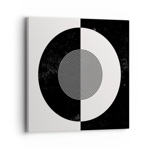 Obraz na plátně - Harmonie v černé a bílé - 40x40 cm