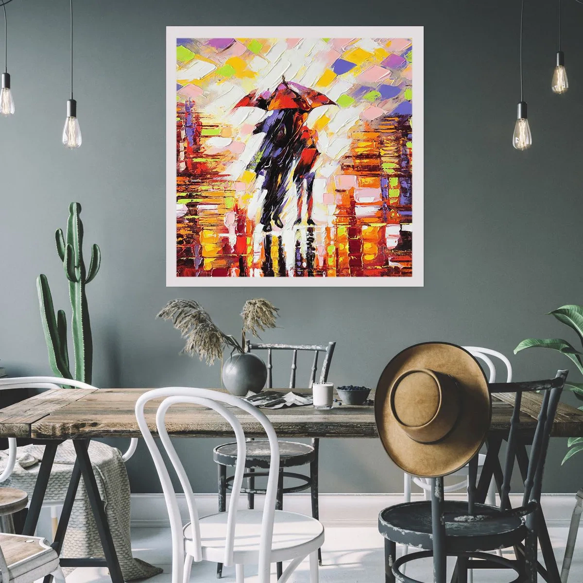 Plakát - Společně přes noc a déšť - 50x50 cm