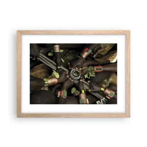 Plakát v rámu světlý dub - Jsme spolu - 40x30 cm