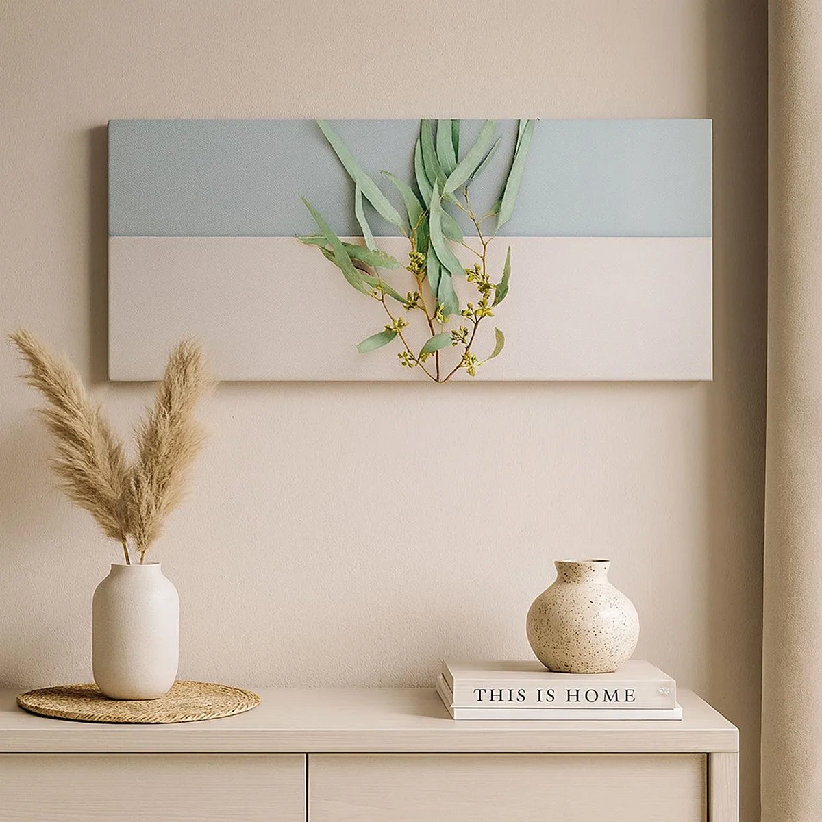 Obraz na plátně - Pastelová jemnost - 100x40 cm