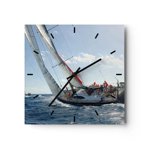 Nástěnné hodiny - Ať zvítězí lepší - 30x30 cm